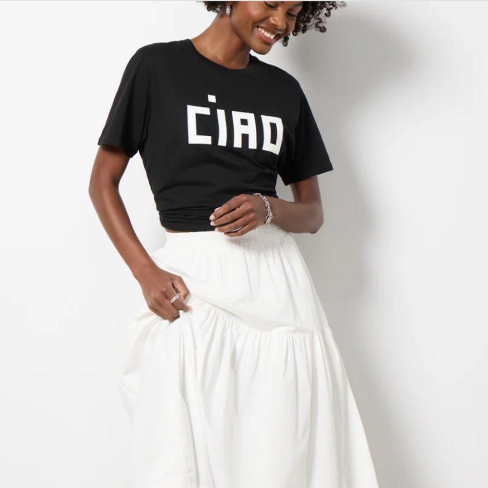 Black 'CIAO' Graphic Crewneck Tee - Picture 2 of 7